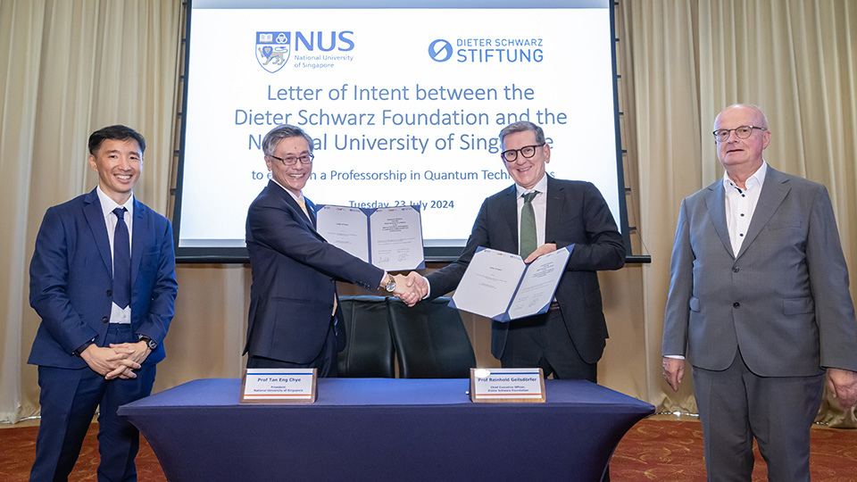 Unlocking quantum potential: Dieter Schwarz Foundation establishes Professorship for technology partnership with NUS